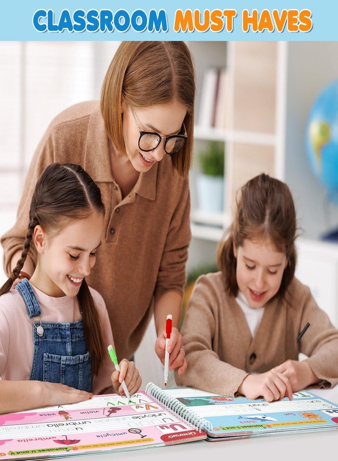 URMYWO أنشطة تعليمية لمرحلة ما قبل المدرسة، كتب تمارين لرياض الأطفال، ألعاب تعليمية لتعليم الحروف الأبجدية للأطفال من عمر سنتين إلى خمس سنوات، كتب أنشطة لتدريب الكتابة والتتبع، هدايا للأطفال من عمر ثلاث سنوات للأحفاد - Image 4
